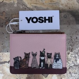 YOSHI Pink Cat Design Wallet